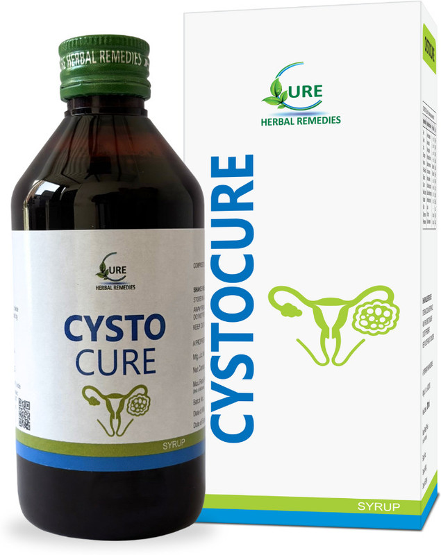 Cure Herbal Cystocure Syrup - 500ml | For Hormonal Balance & Overall Women's Health(500 ml)