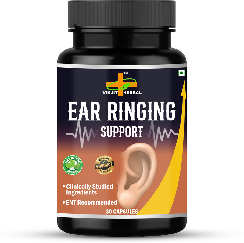 VIKJIT HERBALS EAR RINGING SUPPORT CAPSULE Stronger Your Hearing Power Better Then Before(30 Capsules)