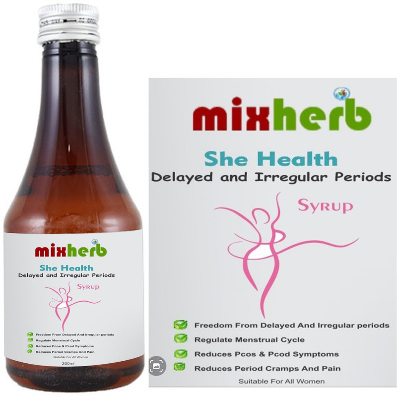 Mixherb MIXHERB DELAYED & IRREGULAR PERIODS SYRUP(200 ml)