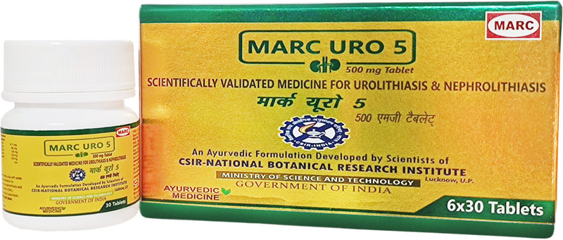 Marc uro 5 Uro 5 Ayurvedic Kidney Stone Dissolver(180 Tablets)