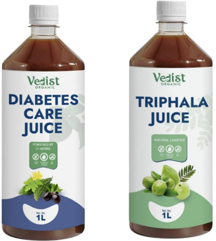 Vedist Organic Vedist Diabetes Juice & Triphala Juice | Sugar & Digestive Care(2400 L)