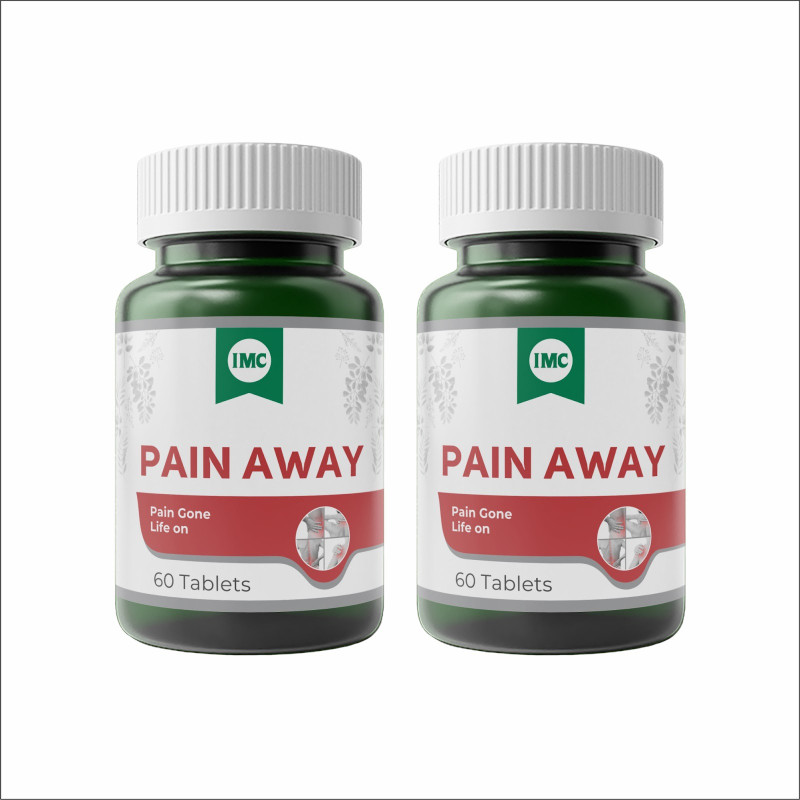 IMC Pain Away Tablets | 100% Natural | Relives Different Forms of Body Pains Faster(60 Tablets)