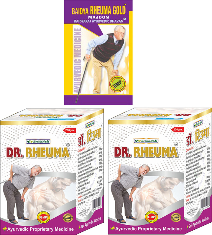BAIDYARHEUMA GOLD Majoon & Dr. Rheuma Majoon Combo Pack For Pain Relief Pac of 3(Pack of 3, 600 g)