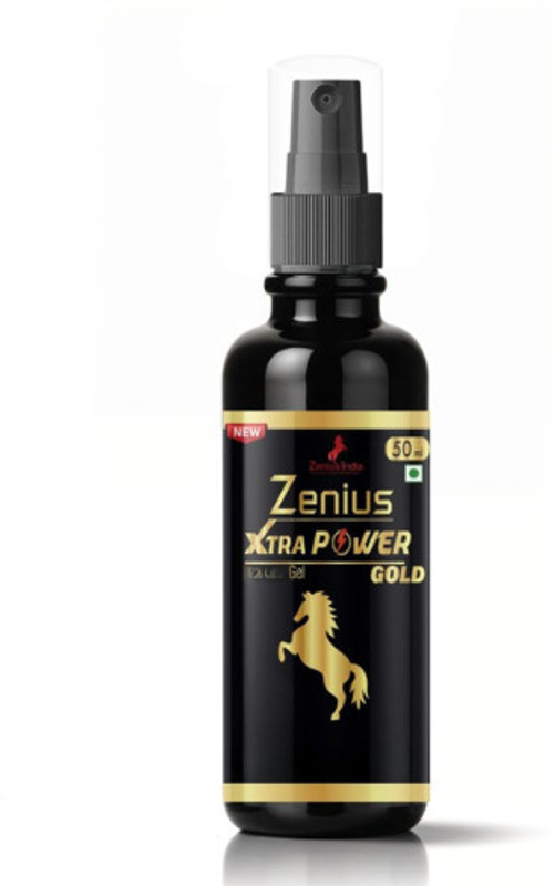 Zenius India Xtra Power Gold Gel | Water-based Ayurvedic Intimate Lubricant Gel for Men(50 ml)