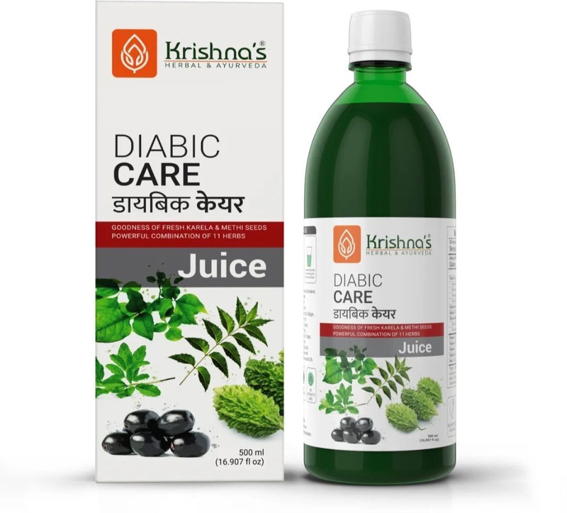 Krishna Herbal Diabic care juice,help manage blood 500ml sugar(500 ml)