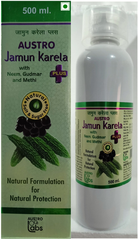 Austro Labs Jamun karela Juice for naturally sugar control, skin care, overall good health(500 ml)