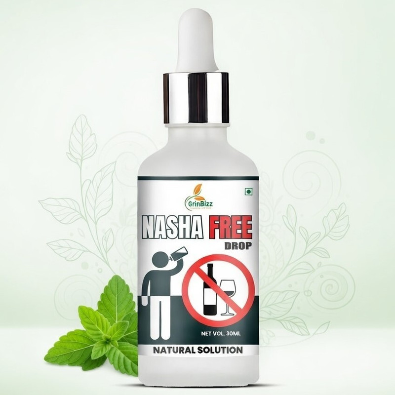 grinbizz Stop Alcohol,Tobacco,Drugs,Nicotine,cigarette( nasha free drop)(30 ml)