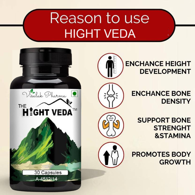 hight veda Height Vedaa-Height Increase Tablets-30Capsules(30 Capsules)