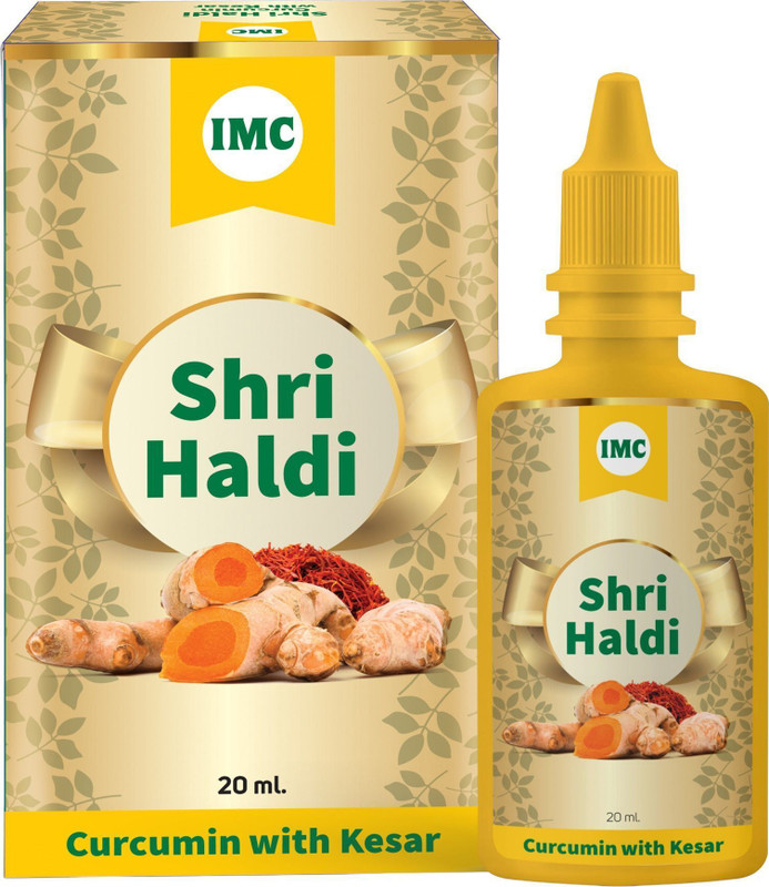 IMC Shri Haldi Curcumin with Kesar | Manages Diabetes, Glows Skin, Digestion & Sleep(20 ml)