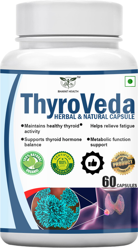 BHARAT HEALTH THYROVEDA HERBAL & NATURAL CAPSULE(60 Capsules)