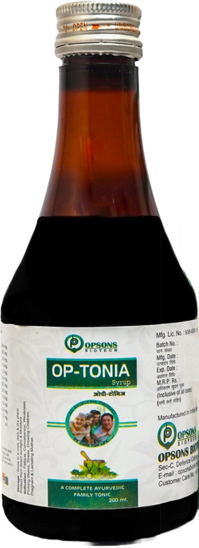 Opsons Biotech Op-Tonia A Complete Family Tonic Active mind & Body reflects good Health(200 ml)