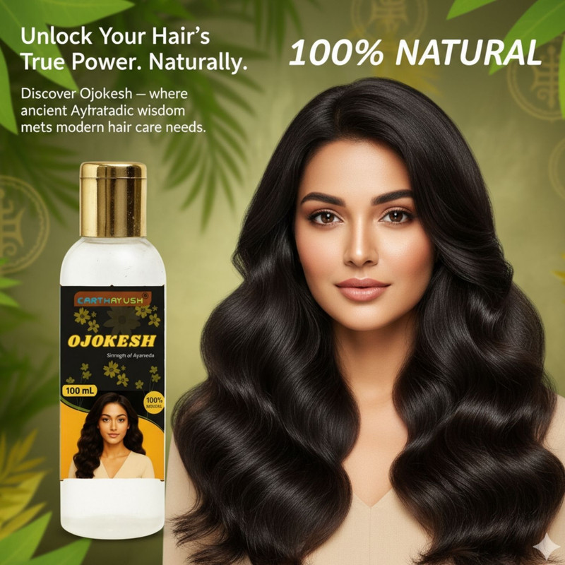 earthayush MANTHRA / Hair Growth & Strengthening Oil for Men – 100 ml(100 ml)