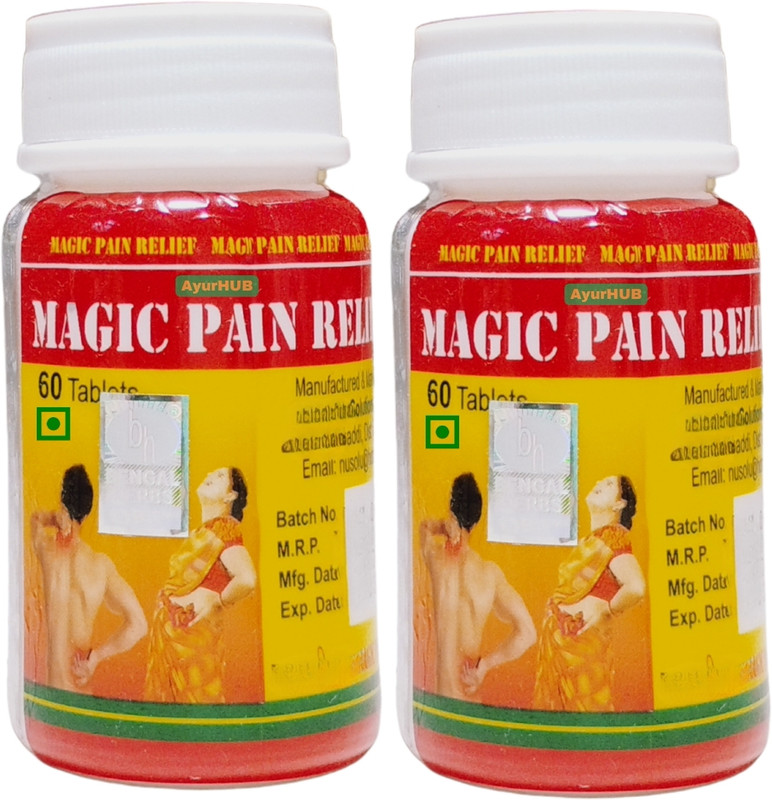 AYURHUB Magic Pain Relief Tablet ( Pack Of 1 ) for Joint Pain - 60 Tablet(60 Tablets)