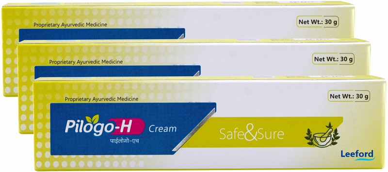 Leeford Pilogo Piles Care Cream | Fast Relief for Pain, Burning & Itching(Pack of 3, 90 g)