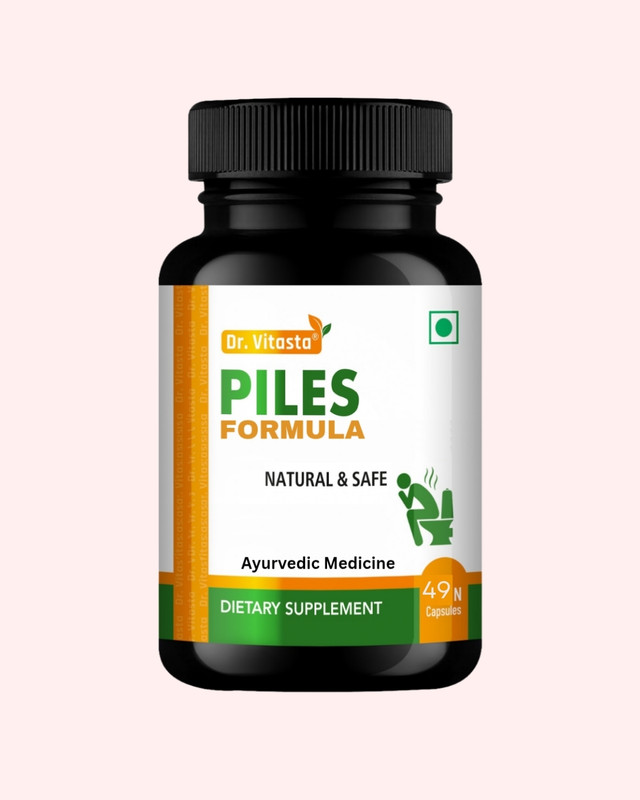 VITASTA Piles cure,Ayurvedic for Fast relief from Bavasir,Bleeding,Non-bleeding piles(49 Capsules)