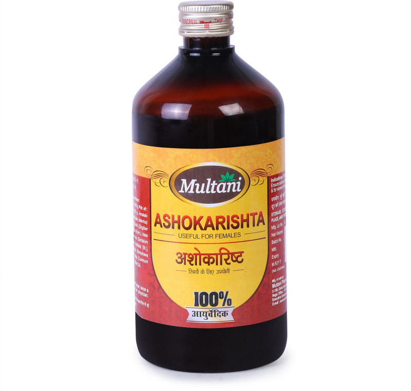 Multani Ashokarishta Syrup For Women | Relives from Back & Abdonimal Pain - 450ml(450 ml)