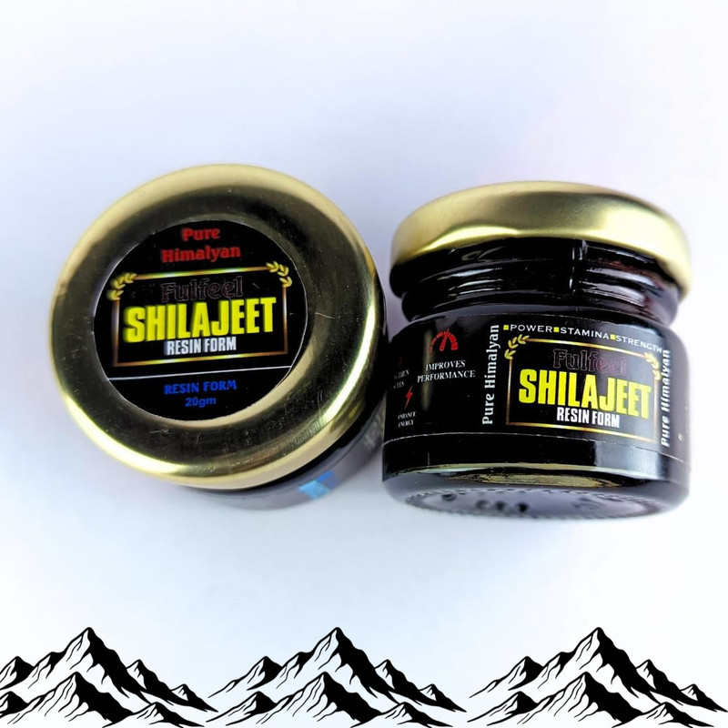 Fulfeel SHILAJIT RESIN – Pure Himalayan Shilajit Resin(20 g)