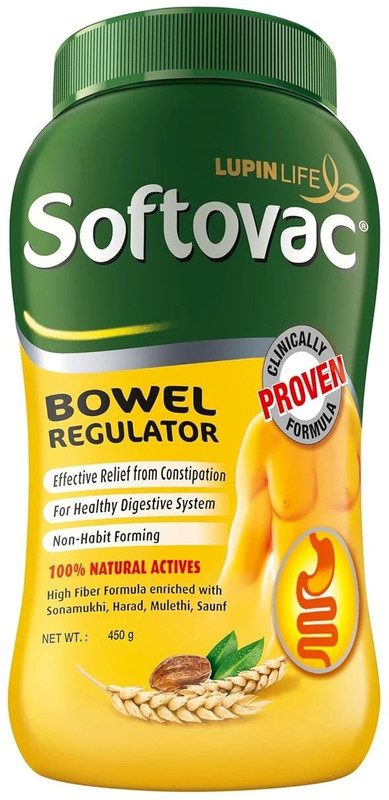 Softovac Isabgol Bowel Regulator Powder for Constipation(450 g)