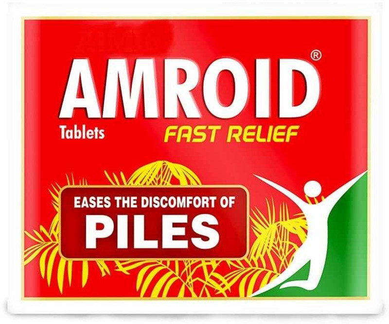 AMROID TABLET FOR PILES - Eases Constipation & Discomfort of Piles(30 Tablets)
