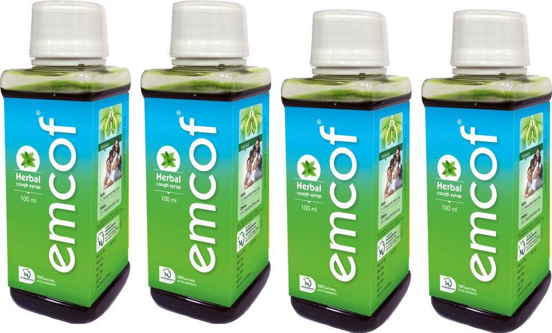Medopharm Wellness Emcof Ayurvedic Herbal Cough Syrup(Pack of 4, 400 ml)