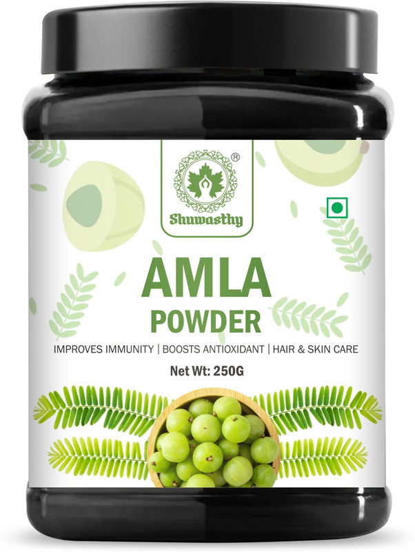 SHUWASTHY Amla Powder for Drink, Eating, Hair Growth & Hair Strong(250 g)