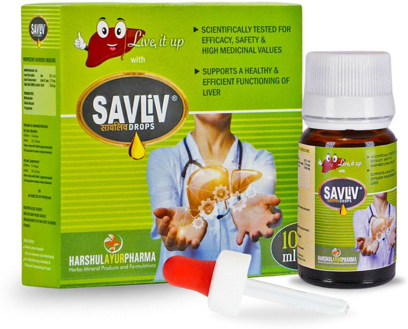 SAVLIV Drops For Complete Liver Detox And Issues Pack of 1 Vials 10 Ml(10 ml)