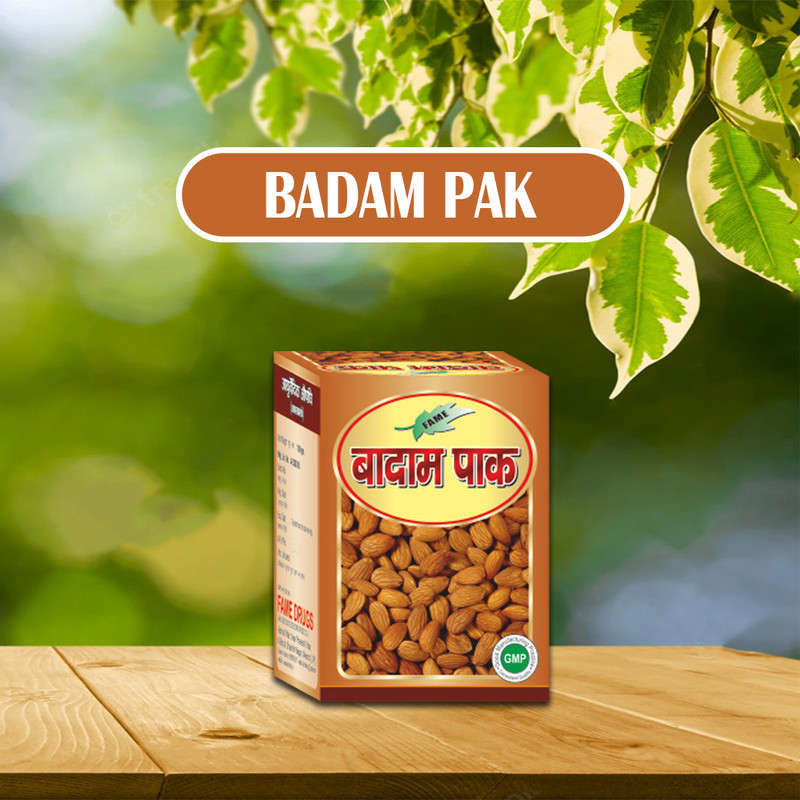 Fame Drugs Ayurvedic Badam Pak - Develop Mind, Prevent Laziness(100 g)