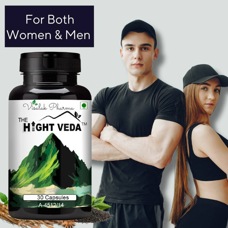 hight veda Height Vedaa Capsules Looks Taller 100% Herbal capsules(30 Capsules)