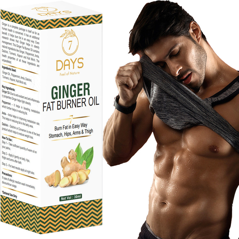 7 Days Ginger Fat loss burner oil Supplements for weight loss for females(30 ml)