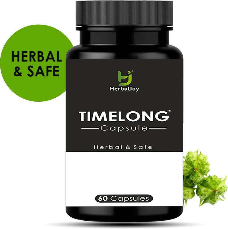 Herbal Joy Timelong - 100% Ayurvedic Capsule for Strength, Stamina & Power for Men(60 Capsules)