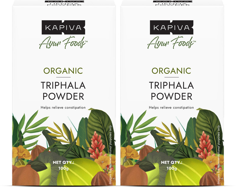 Kapiva Ayur Foods Organic Triphala powder 100g(Pack of 2, 200 g)