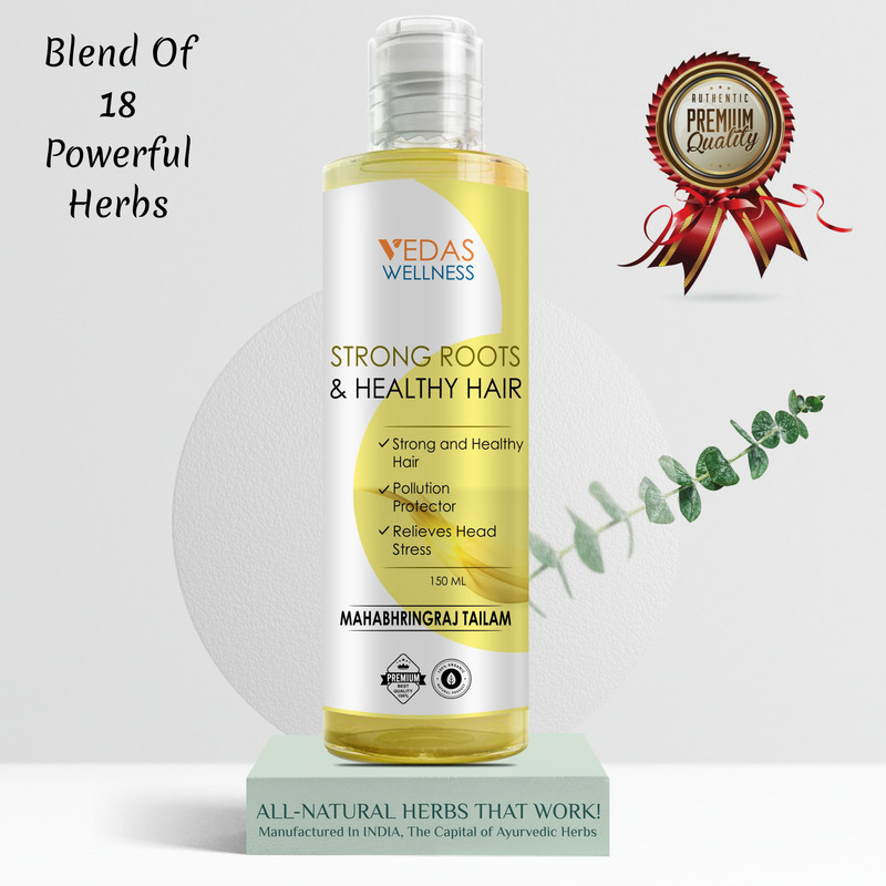 VEDAS WELLNESS Mahabhringraj Tailam Hair Oil(150 ml)