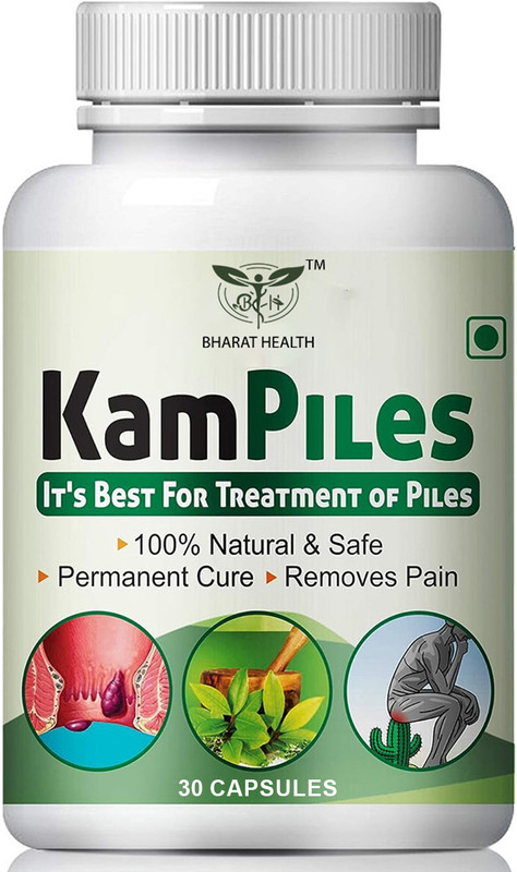 BHARAT HEALTH AYURVEDIC KAM PILES 30VEG CAPSULES PACK OF 1(30 Capsules)