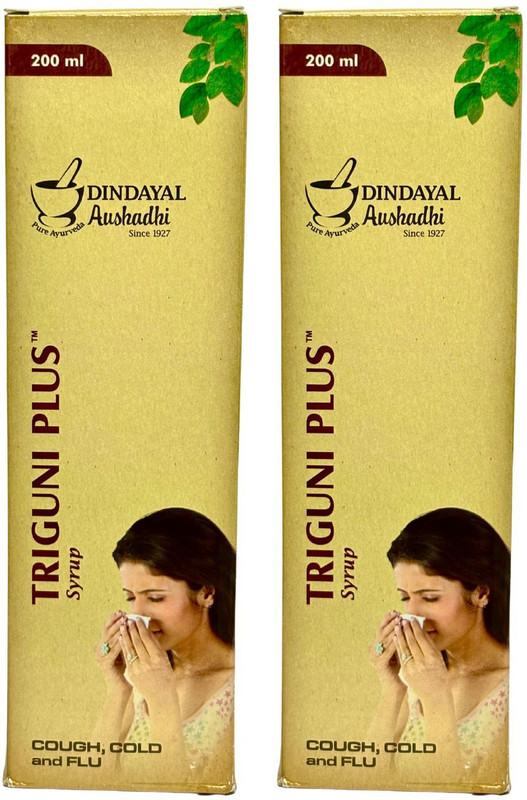 Dindayal Aushadhi Triguni plus syrup(Pack of 2, 400 ml)