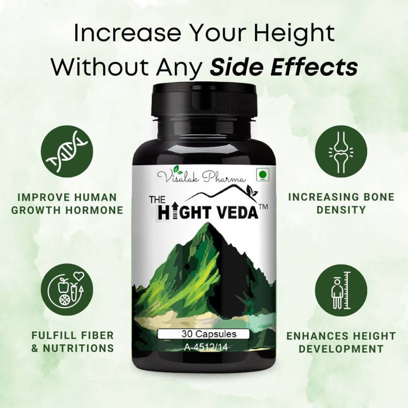 hight veda Height Vedaa Tablets-Growth Capsules to Grow Taller(30 Capsules)