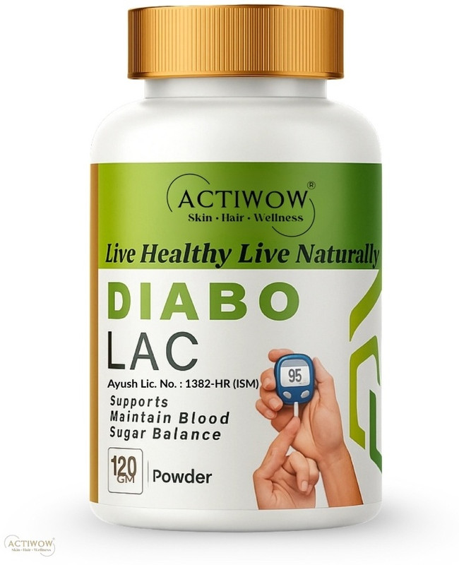 ACTIWOW Diabo Lac Powder Herbal Daily Mix for Glucose Levels(150 g)