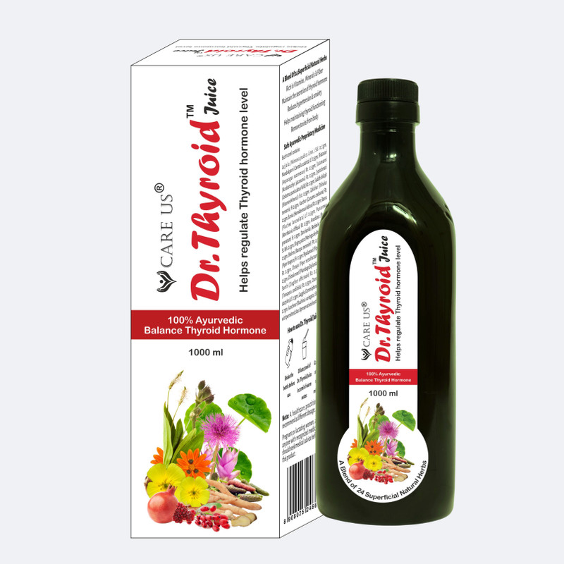 care us Dr. Thyroid Ayurvedic Juice | Natural Herbal Health Support Syrup with 20 Herbs(1000 ml)