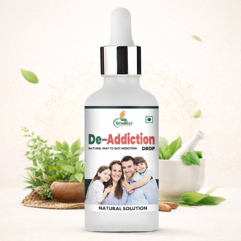 grinbizz ZERO ADDICTION TO HELPS TO QUIT ALCOHOL AND NARCOTIC ADDICTION AYURVEDIC PRODUCT(30 ml)