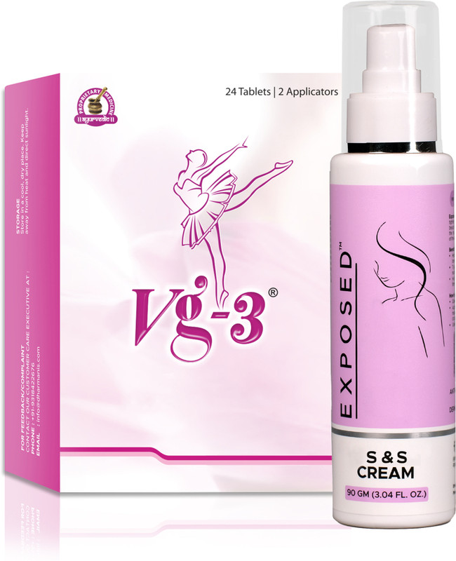Dharmani's International VG-3 Tablets and S & S Cream | Only For Women | Intimate Health (Combo Pack)(Pack of 2, 90 g, 24 Tablets)