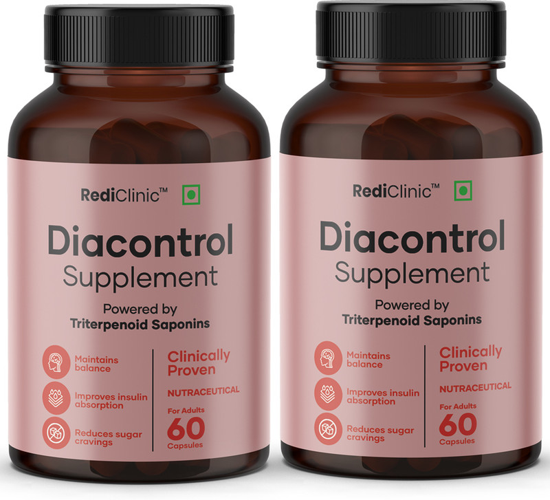 RediClinic Diabetic Care Capsules | Manage Diabetes and Blood Glucose Level(Pack of 2, 120 Capsules)