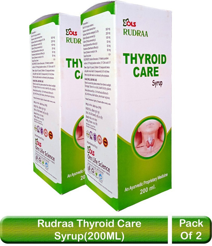 Rudraa Thyroid Care Ayurvedic Medicine Syrup(Pack of 2, 100 ml)