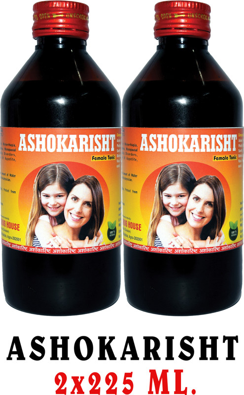 Girko Ashokarisht I Ashokaristam I Female Tonic I Uterine Tonic I Pack of 2 x 450 ml.(Pack of 2, 900 ml)