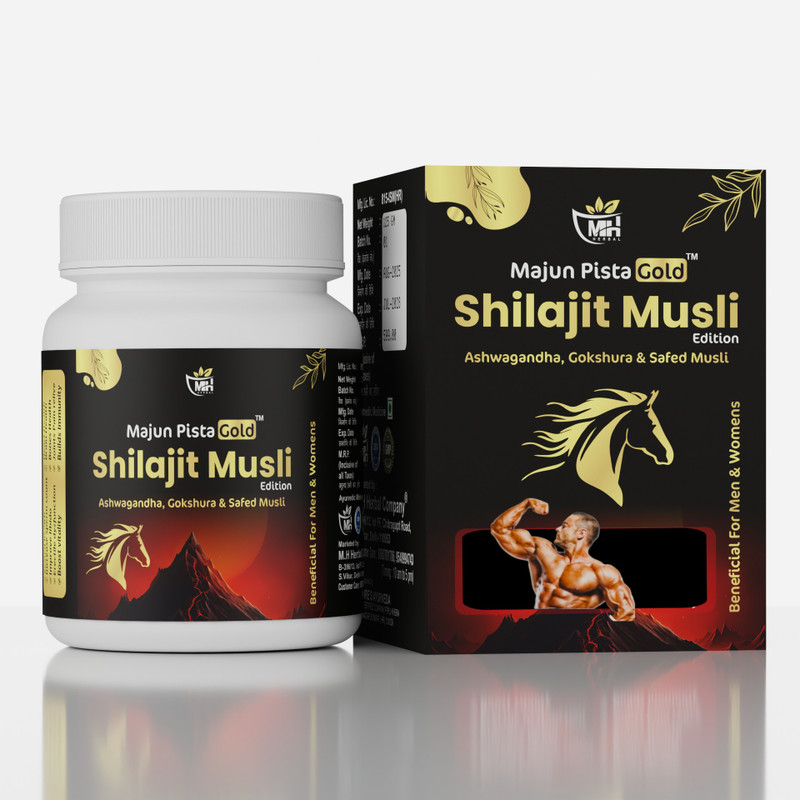 M.H. HERBAL Majun pista gold | Herbal Tonic for Nightfall & Vitality Support(125 g)