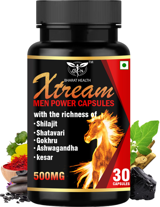 BHARAT HEALTH XREAM MEN POWER CAPSULE (30 VEG CAPSULE)(30 Capsules)