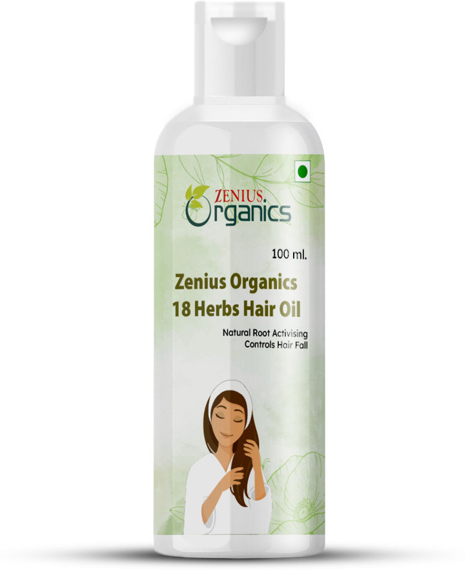 Zenius Organics 18 Herbs Hair Oil | Helps Hair Growth |Controls Dandruff(100 ml)