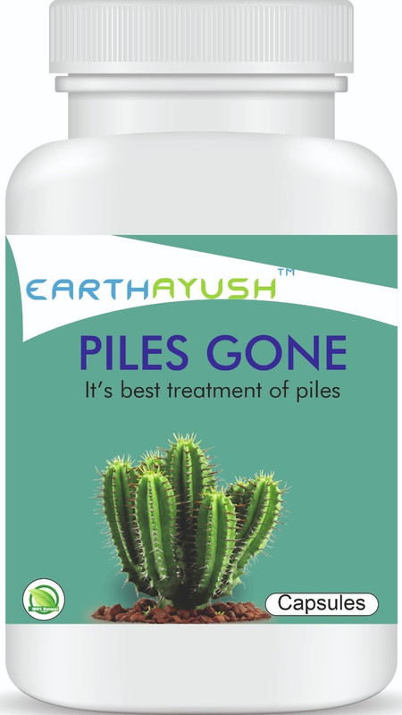 earthayush Pilis Gone/ treatment for pilis/60 capsule/ pack of 1(60 Capsules)