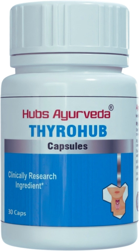 Hubs Ayurveda HubsAyurveda Thyrohub 30 Capsules – For Thyroid Health & Skin Wellness(30 Capsules)