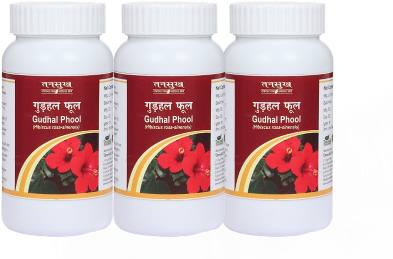 Tansukh Gudhal Phool Powder, Hibiscus Powder, Hibiscus Rosa Sinensis Powder (100gm X 3)(Pack of 3, 300 g)
