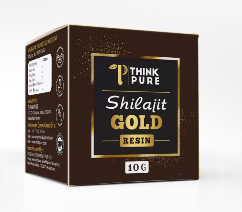 Thinkpure Shilajit Gold Resin |For Strength, Power & Stamina(10 g)