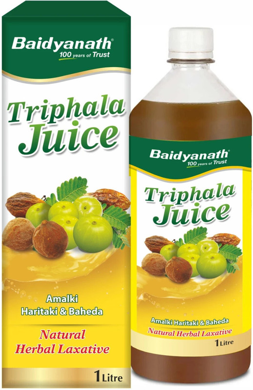 Baidyanath Triphala Juice 1L |Helps in Reduce Body Fat also beneficial in constipation |Helps to Control Cholesterol Level(1000 ml)